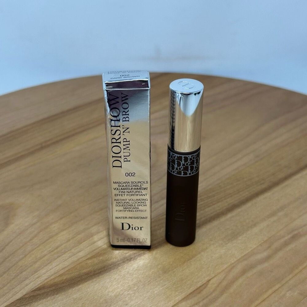 Diorshow Pump 'N' Brow Squeezable Brow Mascara #002 Dark Brow NEW
